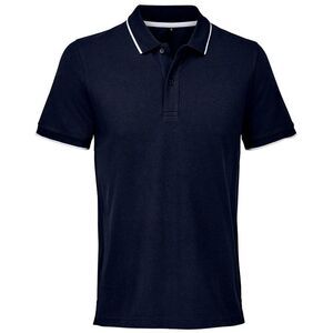 SOLS Unisex Adult Palermo Polo Shirt / French Navy/White